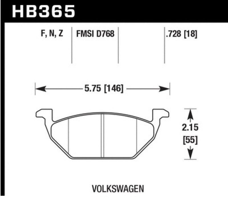 Pastillas de freno Hawk HPS 5.0 Street - Delanteras