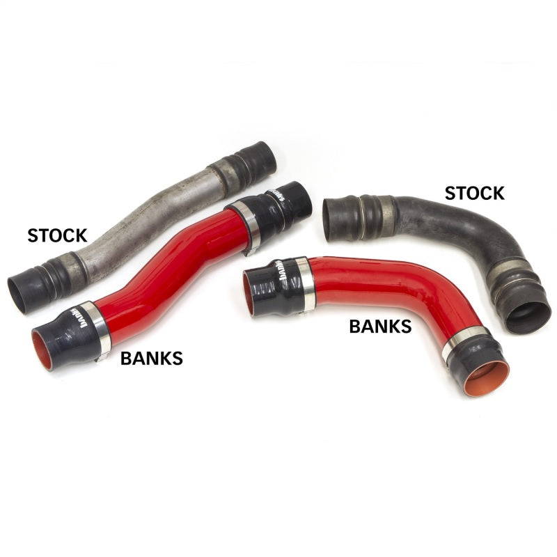 Banks 10-12 Ram 6.7L Diesel OEM Reemplazo de tubos de refuerzo en frío - Rojo