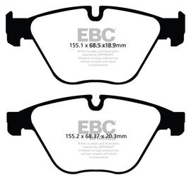 Pastillas de Freno Delanteras EBC 10+ BMW 535i 3.0 Turbo (F10) Redstuff