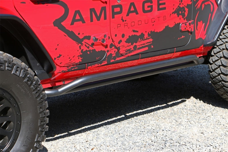 Rampage 2018-2019 Jeep Wrangler(JL) Unlimited Sport S paso deslizante de 4 puertas - Negro