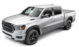 Bushwacker 19-22 Ram 1500 (Excl. Rebel/TRX) Juego de 4 bengalas estilo OE para cama de 76,3 y 67,4 pulgadas, color negro y liso