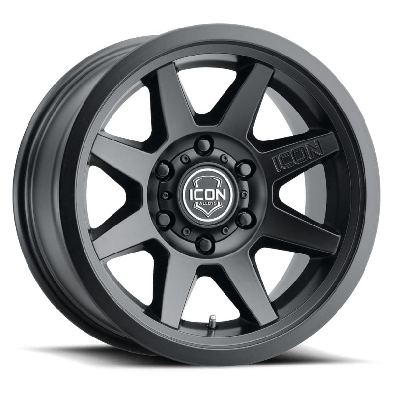 ICON Rebound SLX 17x8.5 6 x 135 6mm Offset 5.75in BS 87.1mm Diámetro Rueda negra satinada