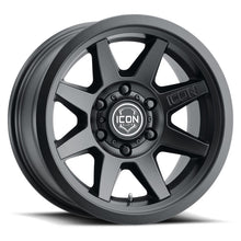 Cargar imagen en el visor de la galería, ICON Rebound 17x8.5 6x5.5 25mm Offset 5.75in BS 95.1mm Bore Satin Black Wheel