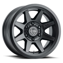 Load image into Gallery viewer, ICON Rebound 17x8.5 5x5 -6mm Offset 4.5in BS 71.5mm Bore Satin Black Wheel