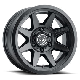 ICON Rebound 17x8.5 5x5 -6mm Offset 4.5in BS 71.5mm Diámetro Rueda negra satinada