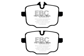 EBC 10+ BMW 535i 3.0 Turbo (F10) Pastillas de freno traseras Greenstuff