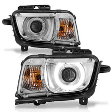 Cargar imagen en el visor de la galería, ANZO 2010-2013 Chevrolet Camaro Projector Headlights w/ Halo Chrome (CCFL)