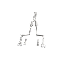 Cargar imagen en el visor de la galería, MagnaFlow Cat-Back, SS, 2.5 pulgadas, cuádruple trasero dividido con punta de 3.5 pulgadas 2015 Dodge Challenger R/T 5.7L