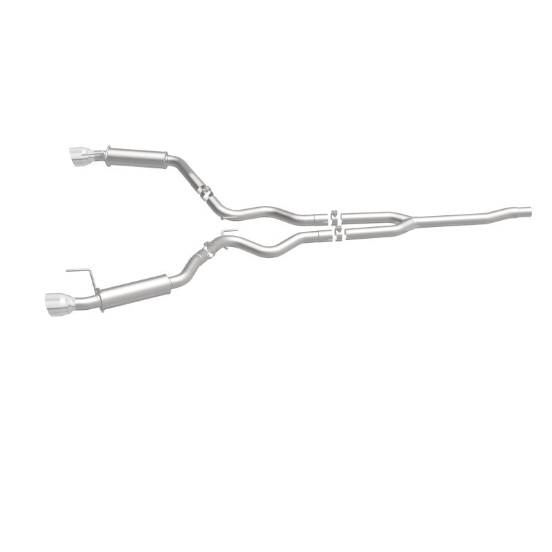 MagnaFlow Cat-Back 15-16 Ford Mustang 2.3L L4 Competition SS 3 pulgadas, parte trasera doble dividida, puntas negras de 4.5 pulgadas