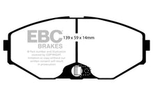 Cargar imagen en el visor de la galería, EBC 93-97 Infiniti J30 3.0 Redstuff Front Brake Pads
