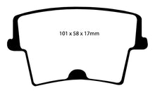 Cargar imagen en el visor de la galería, EBC 05-09 Chrysler 300 2.7 Redstuff Rear Brake Pads