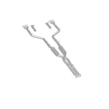 Cargar imagen en el visor de la galería, MagnaFlow Cat-Back, SS, 2.5 pulgadas, cuádruple trasero dividido con punta de 3.5 pulgadas 2015 Dodge Challenger R/T 5.7L