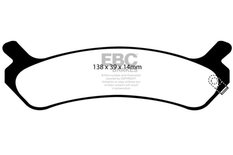 EBC 92-94 Hyundai Sonata 2.0 Pastillas de freno traseras Greenstuff