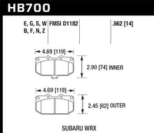 Cargar imagen en el visor de la galería, Hawk 06-07 Subaru Impreza WRX HP Plus Front Street Brake Pads