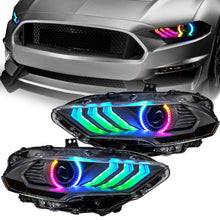 Load image into Gallery viewer, Oracle Lighting 18-23 Ford Mustang Dynamic ColorSHIFT LED Headlights - Black Series SEE WARRANTY