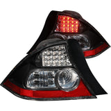 ANZO 2004-2005 Honda Civic luces traseras LED negras