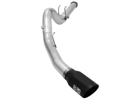 aFe Atlas Exhausts Sistema de escape de acero aluminizado con respaldo DPF de 5 pulgadas 2015 Ford Diesel V8 6.7L (td) Punta negra