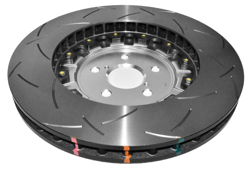 DBA 16-20 Lexus GS F Front 5000 Series Rotor ranurado con sombrero plateado