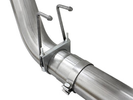 aFe Atlas Exhausts Escape de acero aluminizado con respaldo DPF de 5 pulgadas 2015 Ford Diesel V8 6.7L (td) Punta pulida