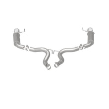 Cargar imagen en el visor de la galería, MagnaFlow Axle Back, SS, 3in, Competition, Dual Split Polished 4.5in Tip 2015 Ford Mustang GT V8 5.0