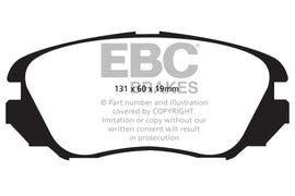 Pastillas de freno delanteras EBC 10+ Buick Allure (Canadá) 3.0 Yellowstuff