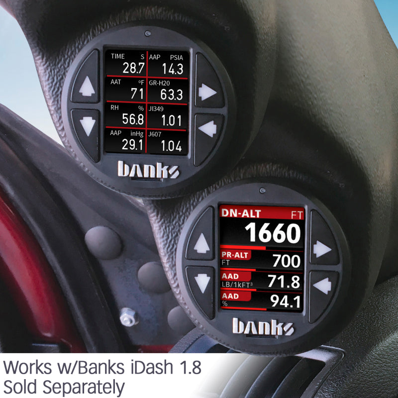 Módulo de sensor de densidad de aire ambiente AirMouse de Banks Power para iDash 1.8 Super Gauge