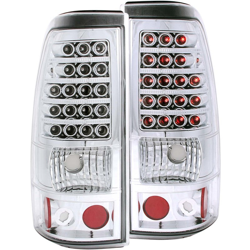 ANZO 2003-2006 Chevrolet Silverado 1500 luces traseras LED cromadas