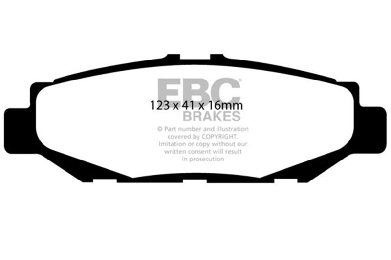 EBC 93-97 Lexus GS300 3.0 Pastillas de freno traseras Yellowstuff
