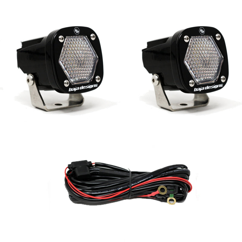 Baja Designs S1 Luz LED de trabajo/escena con par de soportes de montaje