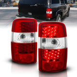ANZO 2000-2006 Chevrolet Suburban luces traseras LED rojo/transparente