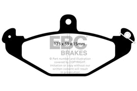EBC 92-00 Dodge Viper 8.0 Pastillas de freno traseras Yellowstuff