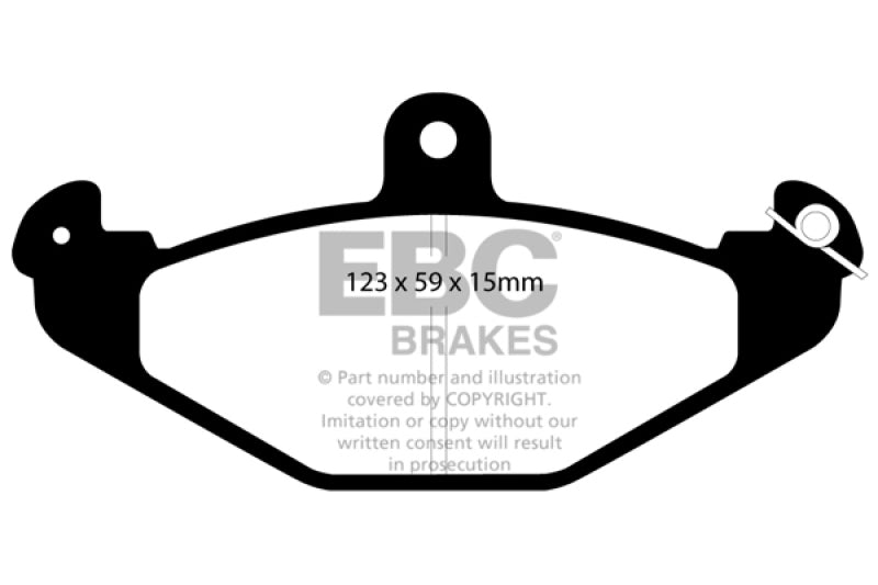 EBC 92-00 Dodge Viper 8.0 Pastillas de freno traseras Bluestuff