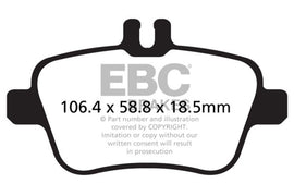 Pastillas de freno traseras EBC 13+ Mercedes-Benz CLA250 2.0 Turbo Redstuff
