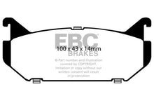 Cargar imagen en el visor de la galería, EBC 93-97 Ford Probe 2.0 16v Pastillas de freno traseras Yellowstuff
