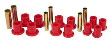 Cargar imagen en el visor de la galería, Prothane 92-98 Ford E250/350 Van 2wd Rear Spring &amp; Shackle Bushings - Red