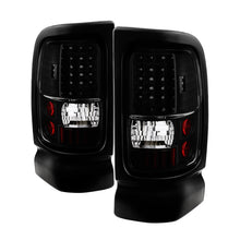 Cargar imagen en el visor de la galería, Xtune Dodge Ram 1500 94-01 C-Shape LED Tail Lights Black ALT-ON-DRAM94-G2-LED-BK