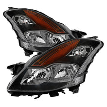 Cargar imagen en el visor de la galería, Xtune Nissan Altima Coupe 08-09 Halogen Only OEM Headlights Black HD-JH-NA08-2D-BK