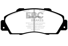 Cargar imagen en el visor de la galería, EBC 97 Acura CL 3.0 Greenstuff Front Brake Pads