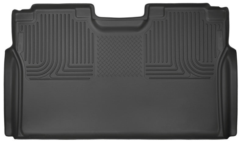 Husky Liners 15-23 Ford F-150 SuperCrew Cab WeatherBeater Revestimiento de piso para segundo asiento negro