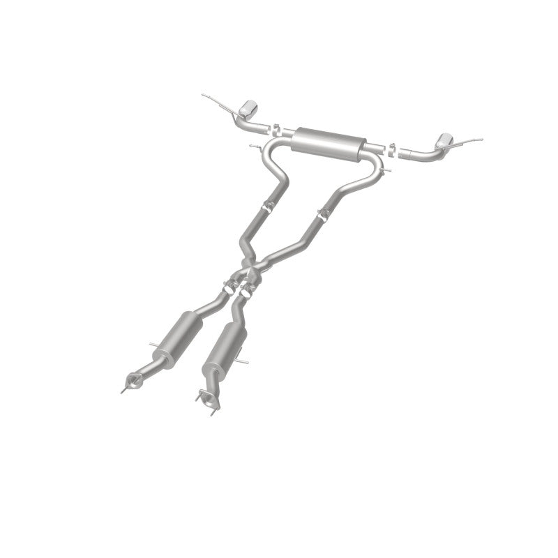 MagnaFlow Cat-Back SS 2.5 pulgadas, parte trasera doble dividida, punta negra de 4 pulgadas 11-16 Jeep Grand Cherokee 5.7L V8/3.6L V6