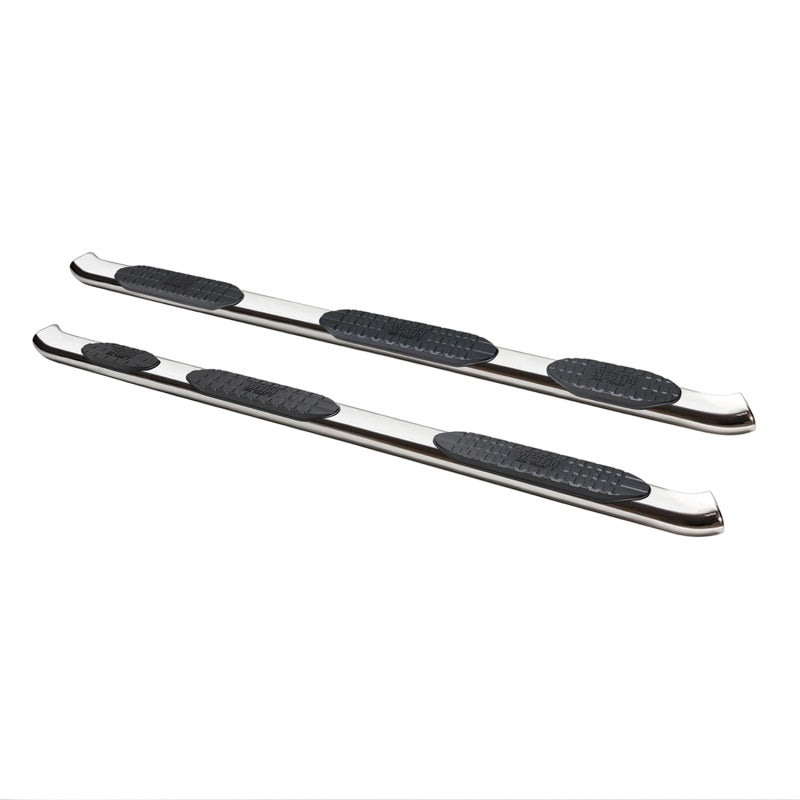 Westin 19-20 Ram 1500 Quad Cab con caja de 6.5 pies PRO TRAXX 5 W2W Barras de paso Nerf ovaladas - Acero inoxidable