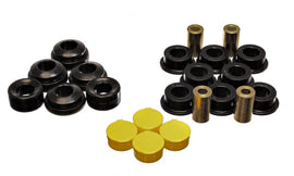 Energy Suspensión 01-05 Honda Civic/CRX / 02-05 Civic Si Juego de bujes de brazo de control trasero negro