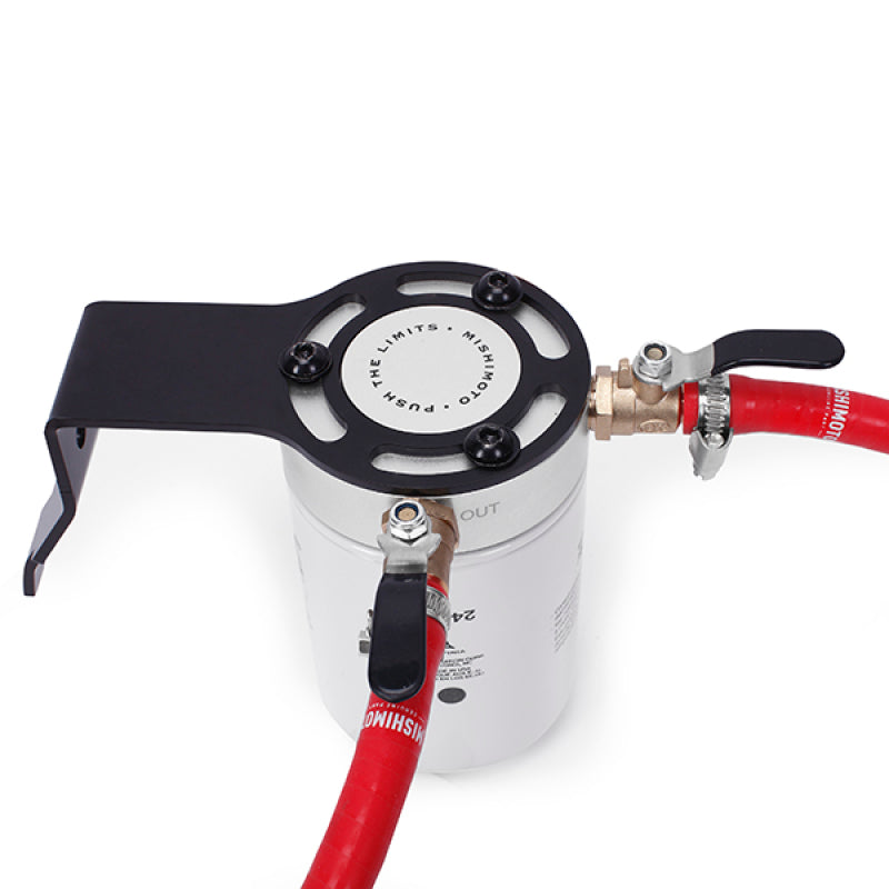 Mishimoto 03-07 Ford 6.0L Powerstroke Kit de filtración de refrigerante - Rojo