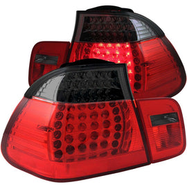 ANZO 2002-2005 4DR BMW Serie 3 E46 luces traseras LED rojo/ahumado