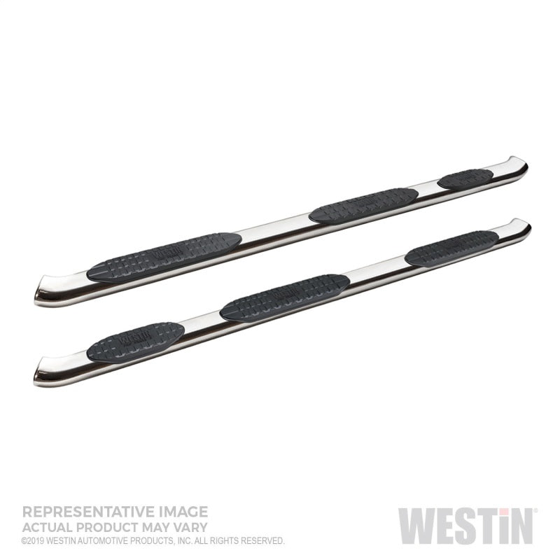 Westin 2019 Chevrolet Silverado Crew Cab PRO TRAXX 5 W2W Barras de paso Nerf ovaladas - Acero inoxidable