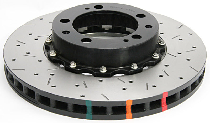 DBA 95-97 Porsche 911 Carrera Front T3 Serie 5000 Rotor ranurado unidireccional con sombrero negro
