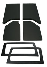 Cargar imagen en el visor de la galería, DEI 11-18 Jeep Wrangler JK Kit completo de tapete para techo de 2 puertas - 6 piezas - Negro