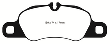 Cargar imagen en el visor de la galería, EBC 09-12 Porsche 911 (997) (solo rotor de hierro fundido) 3.6 Carrera 2 Pastillas de freno delanteras Yellowstuff