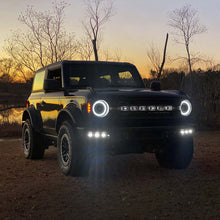 Cargar imagen en el visor de la galería, ORACLE Lighting 21-22 Ford Bronco Triple LED Fog Light Kit for Steel Bumper - White SEE WARRANTY
