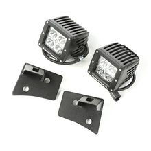 Cargar imagen en el visor de la galería, Rugged Ridge 07-18 Jeep Wrangler JK Textured Black Square Windshield LED Kit w/ Brackets
